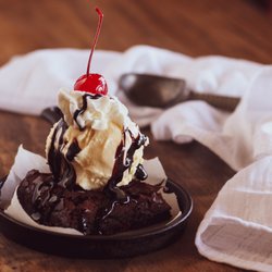 West Texas Coffee - Brownie sundae
