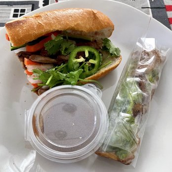 Saigon Bites - Take out. 1/2 banh mi. 1/2 fresh spring roll. - Vietnamese Near Me - Roseville, California Saigon Bites - Take out. 1/2 banh mi. 1/2 fresh spring roll. - Vietnamese Near Me - Roseville, California