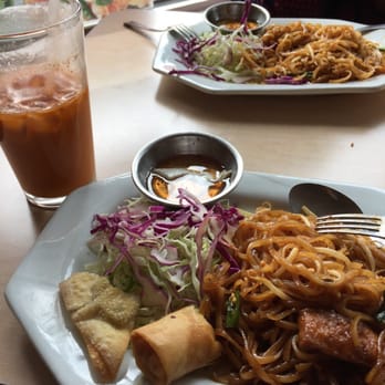 Red Curry Vegan Kitchen - Food came, got too excited and ate half before remembering to take a photo. Pad thai and thai tea! - Vegan Near Me - Flagstaff, Arizona Red Curry Vegan Kitchen - Food came, got too excited and ate half before remembering to take a photo. Pad thai and thai tea! - Vegan Near Me - Flagstaff, Arizona