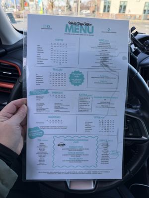 Menu photo 1 White Dog Coffee  Spokane, WA