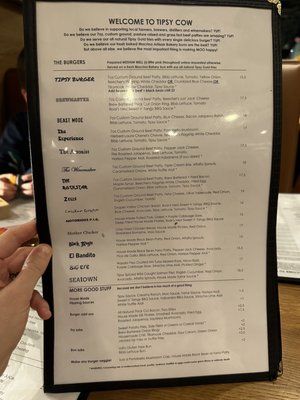Menu photo 8 Tipsy Cow Burger Bar Issaquah, WA
