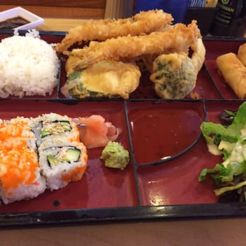 Oishii - Shrimp tempura bento box - Sushi Bars Near Me - Houston, Texas