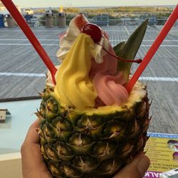 Route 9 Creamery - Dole whip ..pineapple and strawberry