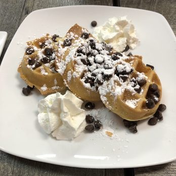 Pastores + Brunch - Mini chocolate chip waffles - Mexican Near Me - Chicago, Illinois