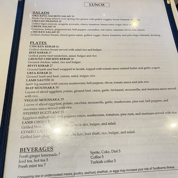 Urfa Bistro - Menu - Mediterranean Near Me - Los Altos, California Urfa Bistro - Menu - Mediterranean Near Me - Los Altos, California