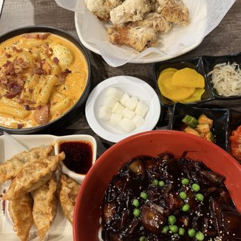 Matzip - fried dumplings, jjajangmyeon, honey and cheese kfc, rose teokbokki - Korean Near Me - Union City, California