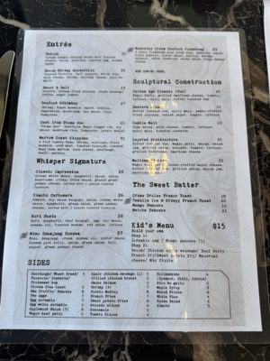 Menu photo 2 Whisper San Mateo, CA
