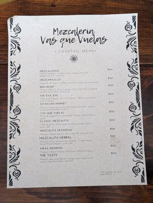 Menu photo 1 Vas Que Vuelas Cabo San Lucas, BCS