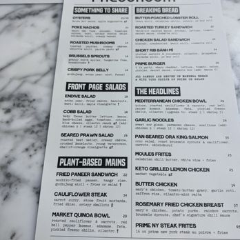 The Pressroom - Menu - Cocktail Bars Near Me - San Jose, California The Pressroom - Menu - Cocktail Bars Near Me - San Jose, California