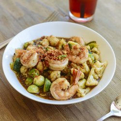 Ayara Thai - Eat Your Veggies: Brussel Sprout & Cauliflower with Shrimp