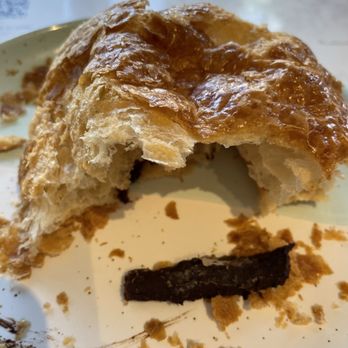 Bluestone Lane Hoboken Café - Cold, hard croissant with piece of unmelted chocolate. - Coffee & Tea Near Me - Hoboken, New Jersey