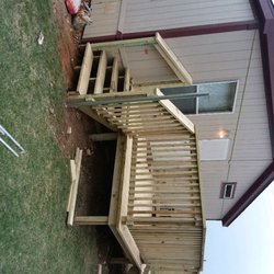 New Images - Pressure treated or cedar decks! We do it all! Free estimates!