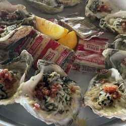 Skinny's Sport Bar - Oysters Rockefeller! So good!