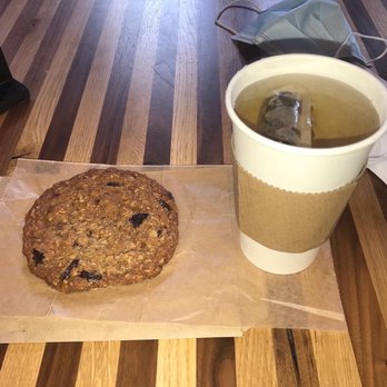 Ghaya - Oats Sour Cherry cookies and Dragon Pearl Black tea - Coffee & Tea Near Me - Long Island City, New York