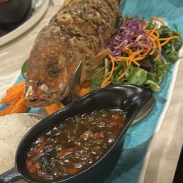 SS1. Grilled Whole Snapper with Banana Leaf SS1. Grilled Whole Snapper with Banana Leaf