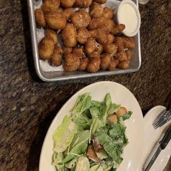 BJ's Restaurant & Brewhouse - Fried Wisconsin Cheese Curds and Caesar Salad - Pizza Near Me - Gainesville, Virginia BJ's Restaurant & Brewhouse - Fried Wisconsin Cheese Curds and Caesar Salad - Pizza Near Me - Gainesville, Virginia