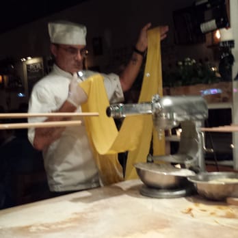 Pane e Vino - Pasta chef doing his thing in the window - Italian Near Me - Miami Beach, Florida