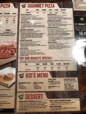 Menu photo 3 Fox's Pizza Den Pomeroy, OH Menu photo 3 Fox's Pizza Den Pomeroy, OH