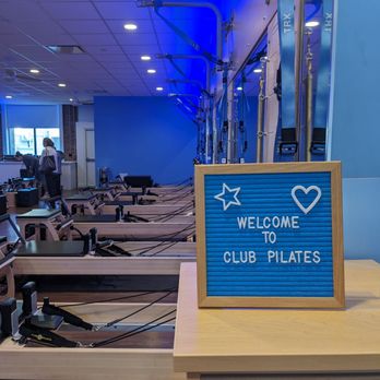 Club Pilates - Welcome sign - Pilates Near Me - Newton Centre, Massachusetts