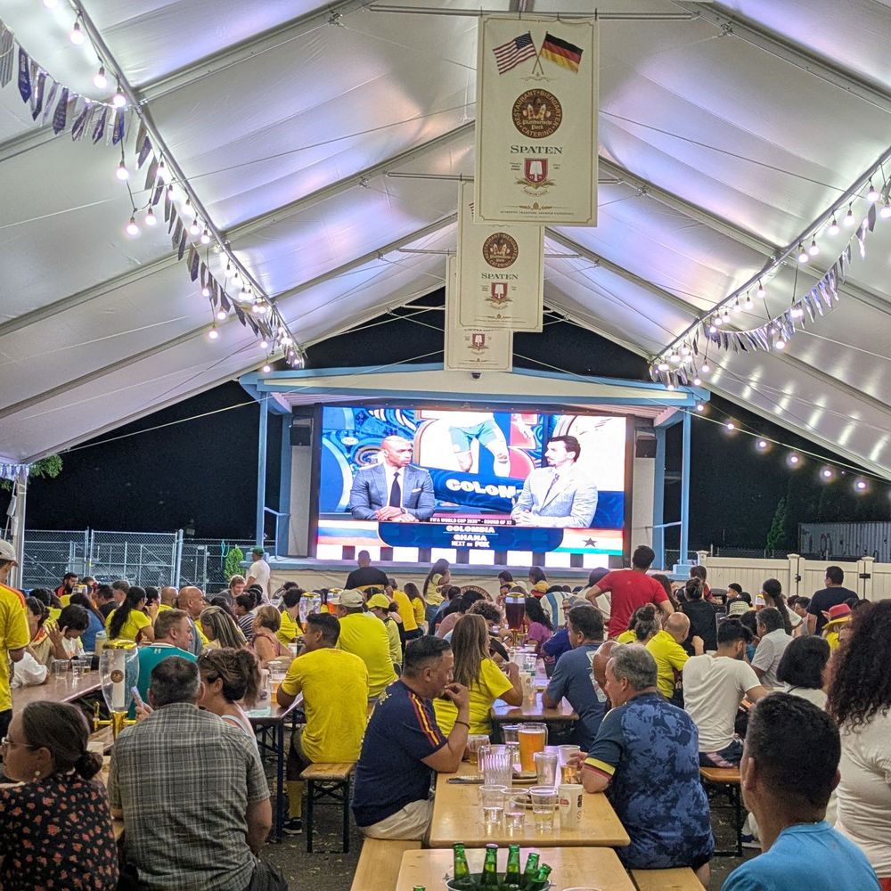 Plattduetsche Park - Giant tent - All of us watching the FIFA 2026 matches - German Near Me - Franklin Square, New York Plattduetsche Park - Giant tent - All of us watching the FIFA 2026 matches - German Near Me - Franklin Square, New York