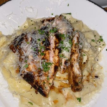 Bar Cicchetti - Blackened chicken fettuccini.  savory!!! My friend who ordered this never eats her entire meal. This meal? GONE. - New American Near Me - Oklahoma City, Oklahoma