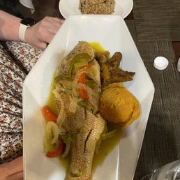 Steamed snapper