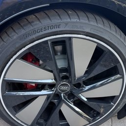 Damaged wheel. Damaged wheel.