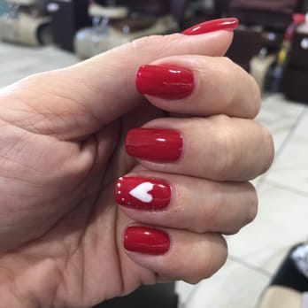 LT Nails - My Valentines Day nails courtesy of Kelly. She always does such a fabulous job. Salon is always clean and relaxing. - Nail Salons Near Me - Gilbert Il, Illinois