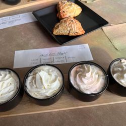 Milk & Bean Coffee House - Coffe Flight and fresh scones!
