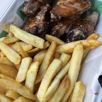 De’Mure Kitchen - Honey garlic wings and fries - Chicken Wings Near Me - Sumter, South Carolina