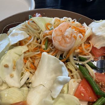 Buddha Thai Bistro - Papaya salad with added shrimp (+$3) - Thai Near Me - Vacaville, California Buddha Thai Bistro - Papaya salad with added shrimp (+$3) - Thai Near Me - Vacaville, California
