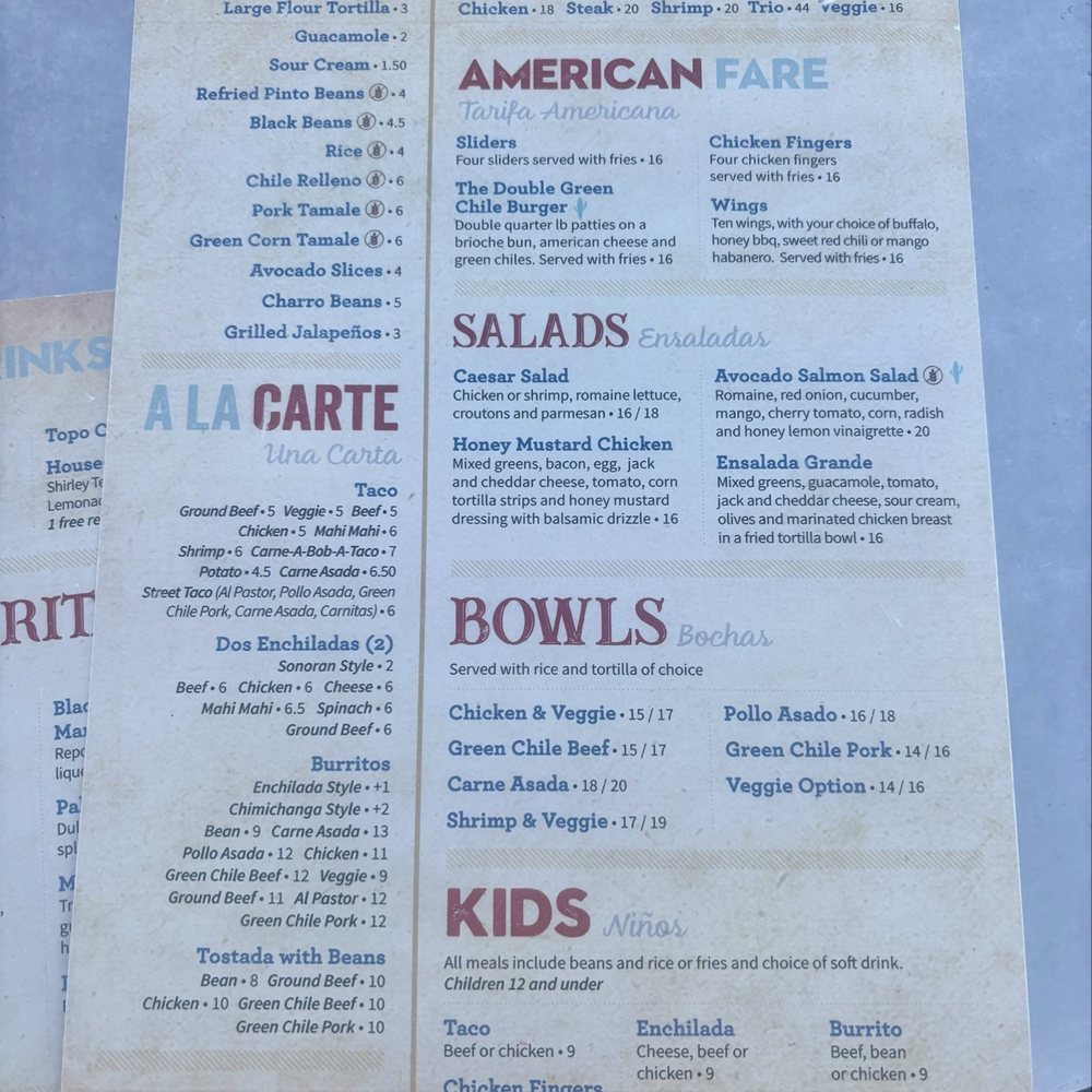 Menu Menu