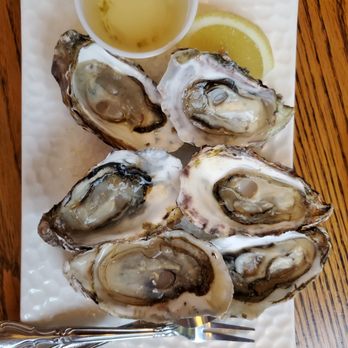 Noyo River Grill - 1/2 Order Oysters Mignonette - American Near Me - Fort Bragg, California Noyo River Grill - 1/2 Order Oysters Mignonette - American Near Me - Fort Bragg, California