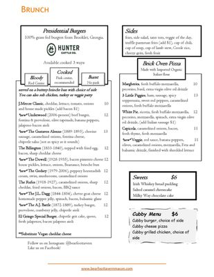 Menu photo 1 Bearfoot Tavern Macon, GA