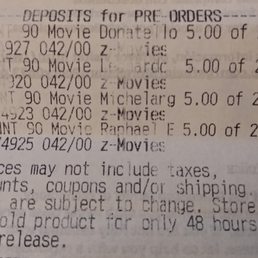 My receipt showing my pre order My receipt showing my pre order