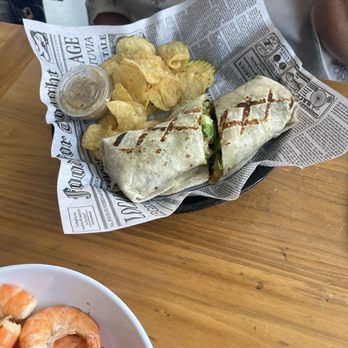 The Fat Crab Cafe - Shrimp Caesar Wrap - Seafood Near Me - Lancaster, Pennsylvania