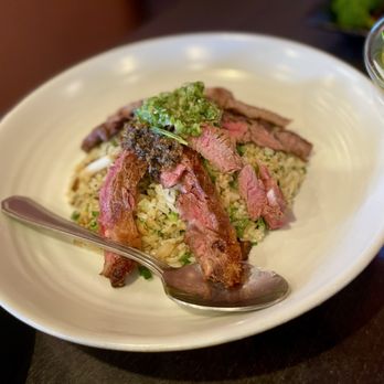 Miss Shang - Assorted Mushrooms Fried Rice With Salted Scallions Steak - Asian Fusion Near Me - Milpitas, California Miss Shang - Assorted Mushrooms Fried Rice With Salted Scallions Steak - Asian Fusion Near Me - Milpitas, California