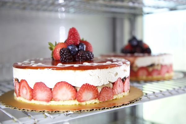 Cakes - We offer a large selection of cakes from chocolate mousse, Ferrero Rocher to Ricotta & Pear (gluten free). Available in sizes 6" or 8" or 10" or call us for a custom cake for your next celebration! 
Nu-free and gluten-free options available!