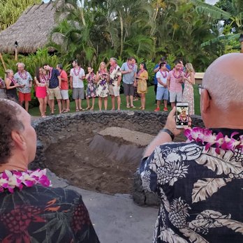 Old Lahaina Luau - The ceremonial pig digging before the show - Performing Arts Near Me - Lahaina, Hawaii