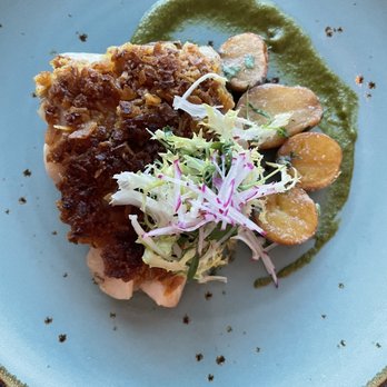 Artisan Beach House - Plantain crusted red snapper - American Near Me - Bal Harbour, Florida Artisan Beach House - Plantain crusted red snapper - American Near Me - Bal Harbour, Florida