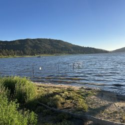 Beautiful Lake Hemet at the summer low point