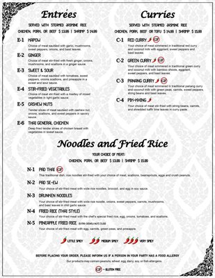 Menu photo 5 Thai Angel New Bern, NC