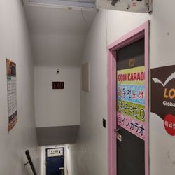 Echo Coin Karaoke - Room 202, entry door to karaoke