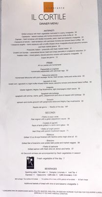 Menu photo 2 Il Cortile Ristorante Paso Robles, CA Menu photo 2 Il Cortile Ristorante Paso Robles, CA