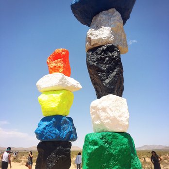 Seven Magic Mountains - Public Art Near Me - Las Vegas, Nevada Seven Magic Mountains - Public Art Near Me - Las Vegas, Nevada