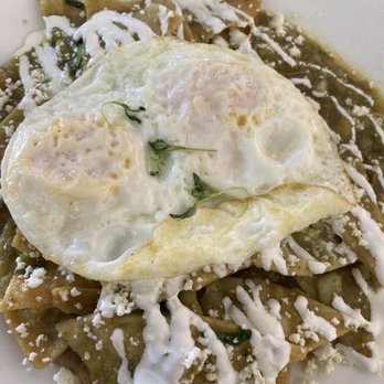 Mi Sabor Mexican Kitchen - Chilaquiles with green sauce - Mexican Near Me - Glendora, California Mi Sabor Mexican Kitchen - Chilaquiles with green sauce - Mexican Near Me - Glendora, California