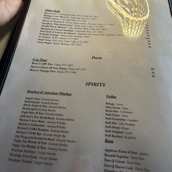 Reserve Steakhouse - Wine menu - Steakhouses Near Me - Buffalo, New York Reserve Steakhouse - Wine menu - Steakhouses Near Me - Buffalo, New York