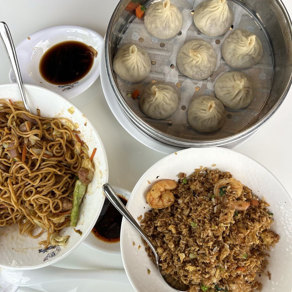 Super Dumpling - Chicken fried noodle, crab beef xiao long bao, and shrimp fried rice - Noodles Near Me - Orange, California