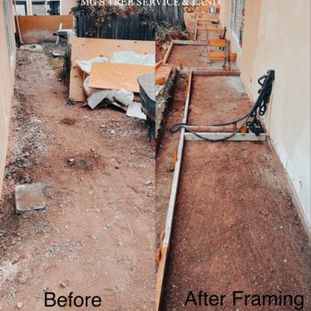 MG's Tree Service & Landscaping - before and after framing - Tree Services Near Me MG's Tree Service & Landscaping - before and after framing - Tree Services Near Me