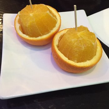Hamachi 34 - A healthy free and beautifully presented dessert- orange! - Japanese Near Me - New York, New York